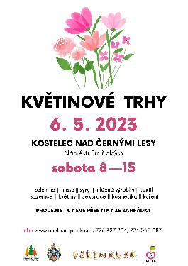 Kvtinov trhy 2023 v Kostelci n. . lesy - www.webtrziste.cz