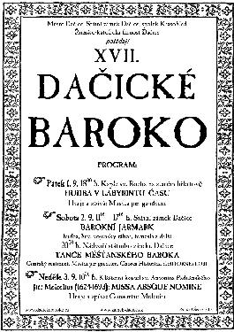 Barokn jarmark na zmku v Daicch - www.webtrziste.cz
